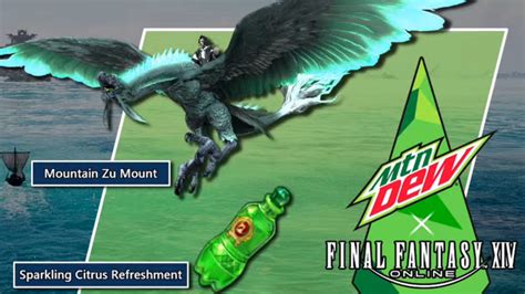 All FFXIV x Mountain Dew rewards, merch, and how to redeem points.